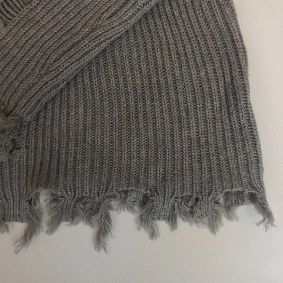 SEN1 Distressed, Cashmere Blend, Ribbed Sweater small to med fit - Picture 11 of 12